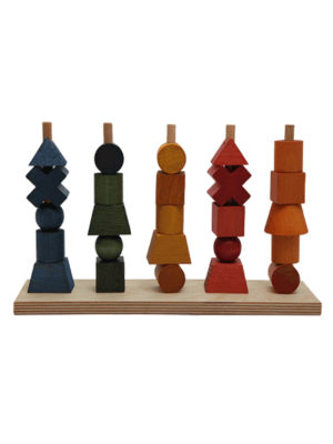 Wooden Story Shape Stacker