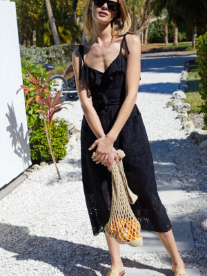 Meadow Sundress - Black Eyelet
