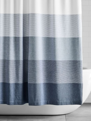 Organic Dobby Ombre Shower Curtain