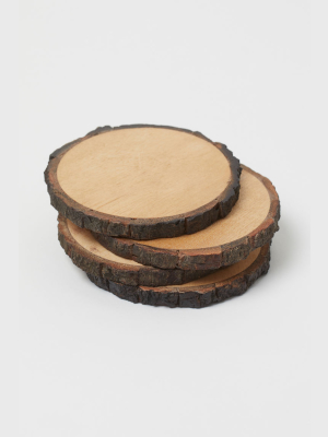 4-pack Wooden Coasters