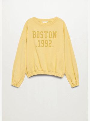 Organic Cotton Message Sweatshirt