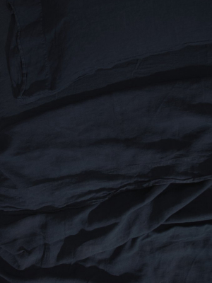 Linen Bedding - Navy