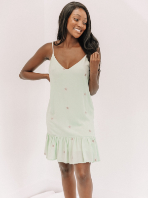 Mint Shine Bright Swing Dress