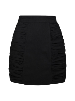 Ganni Heavy Crepe Mini Skirt