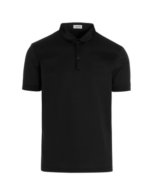 Lanvin Logo Embroidered Polo Shirt