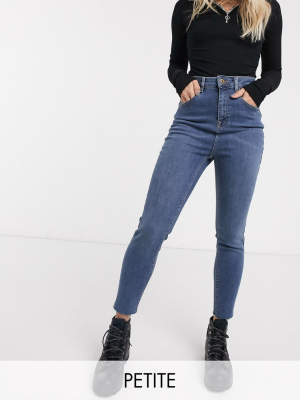 Collusion Petite X001 Highwaisted Skinny In Blue