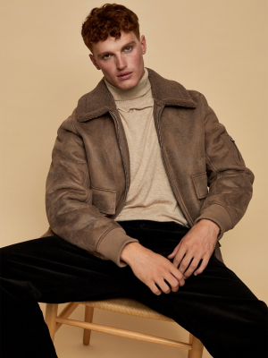 Brown Aviator Jacket