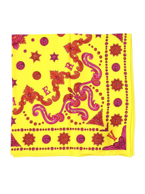 Versace Barocco Print Foulard