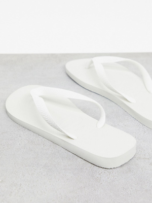 Havaianas Classic Flip Flops In White