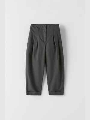 Pleated Pants