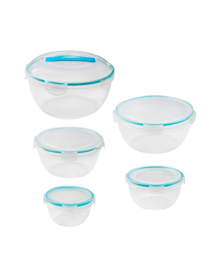 Snapware Airtight Plastic Storage Bowl Set - 10pc