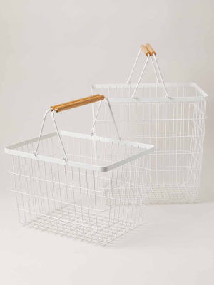 White Wire Basket