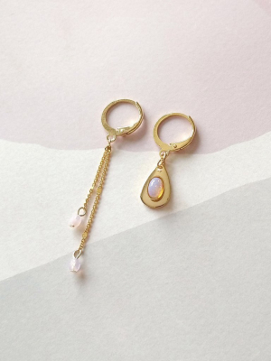 Cosmo Earrings In Opal Pink (sd1668)