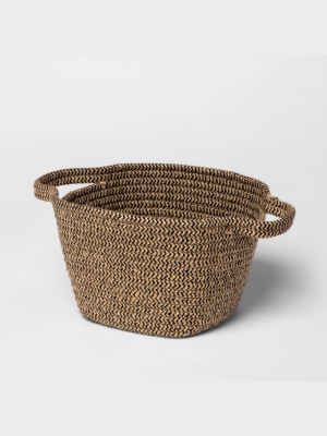 Small Jute Rope Basket Black/natural - Threshold™