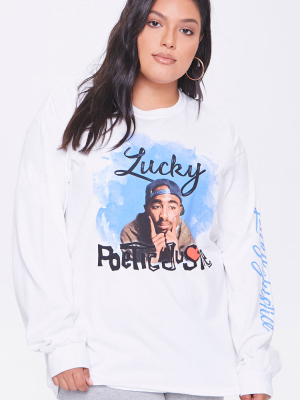 Plus Size Tupac Graphic Sweatshirt