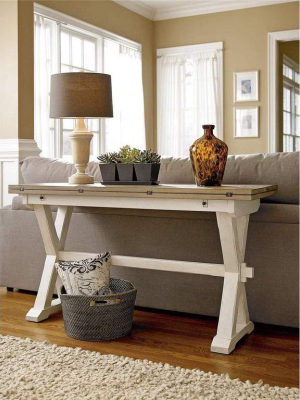 Alchemy Living Gallery Drop Leaf Console Table - Brown