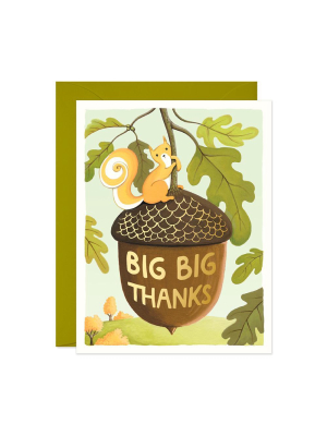 Big Thanks Squirrel Card