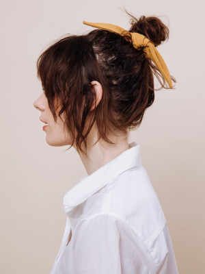 Jolene Mustard - Scrunchie Tie