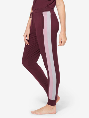 Women's Lounge Jogger, Double Stripe