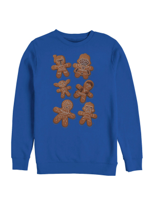 Men's Star Wars Christmas Gingerbread Cookies Sweatshirt