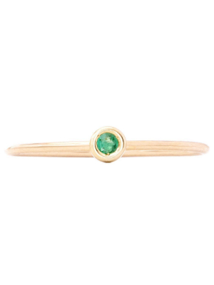 Birth Jewel Stacking Ring With Emerald