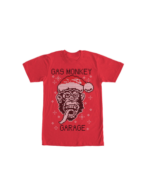 Men's Gas Monkey Ugly Christmas Sweater T-shirt