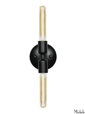 Two Way Sconce Light Black