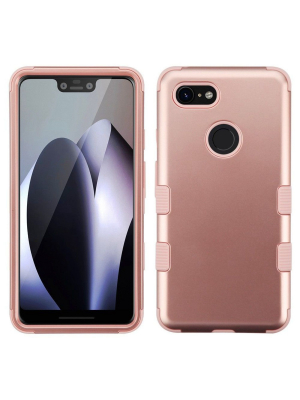 Mybat For Google Pixel 3 Xl Rose Gold Tuff Hard Tpu Hybrid Plastic Case