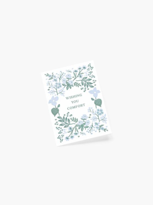 Rifle Paper Co. Indigo Sympathy 4bar Card