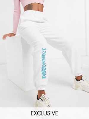 Local Heroes Relaxed Sweatpants With Disconnect Logo Co-ord