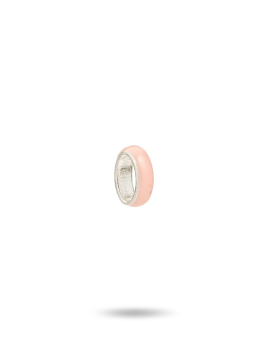 Pink Enamel Bead