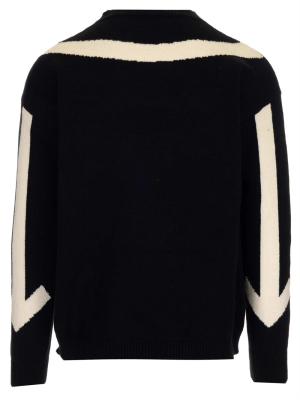 Off-white Twisted Arrows Intarsia Sweater