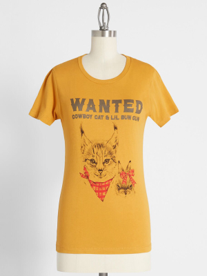Wanted For Being Too Cute Graphic Tee