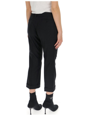 Saint Laurent Pinstripe Capri Pants