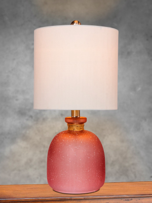 Coastal Glass Table Lamp Pink - Fangio Lighting