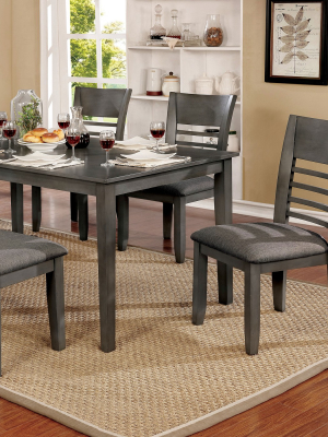 Set Of 2 Horton Cushioned Wood Dining Side Chair Gray - Iohomes