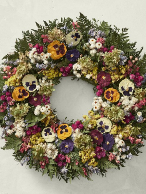 Pansy Meadow Wreath