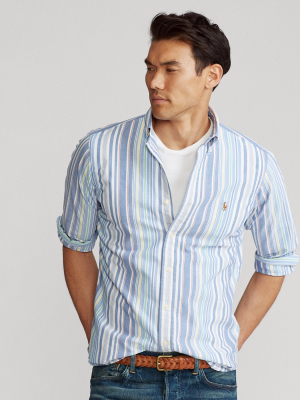 Classic Fit Striped Oxford Shirt