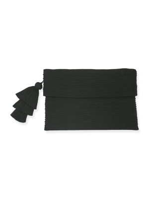 Pais Textil Black Pima Cotton Clutch