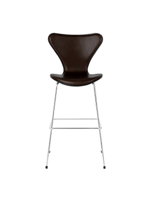 Series 7 Bar Stool - Natural Veneer - Front Upholstered