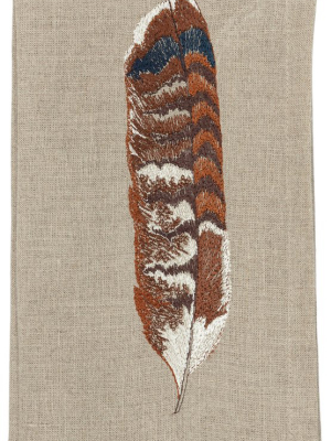 Red Tail Hawk Feather Dinner Napkin