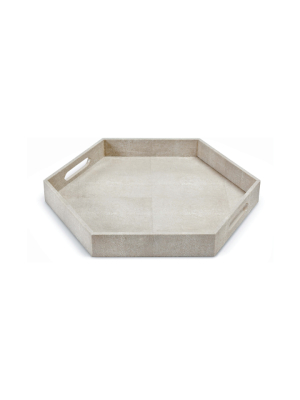 Shagreen Hex Tray