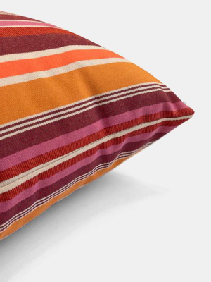 Brannon Orange Outdoor Pillow, Square