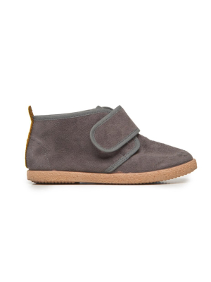 Childrenchic® Grey Suede And Faux-shearling Mcalister Booties