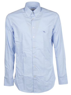 Etro Logo Embroidered Long-sleeve Shirt