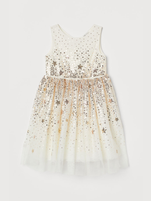 Sequined Tulle Dress