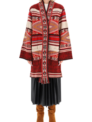 Etro Fring-detailed V-neck Cardigan