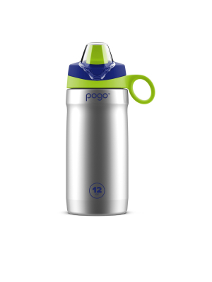 Pogo 12oz Vacuum Insulated Stainless Steel Kids' Water Bottle