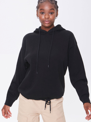 Fleece Drawstring Hoodie