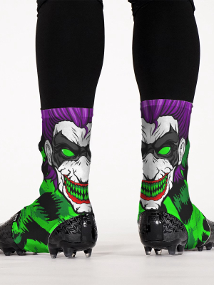 Hyena Grin Black Green Spats / Cleat Covers